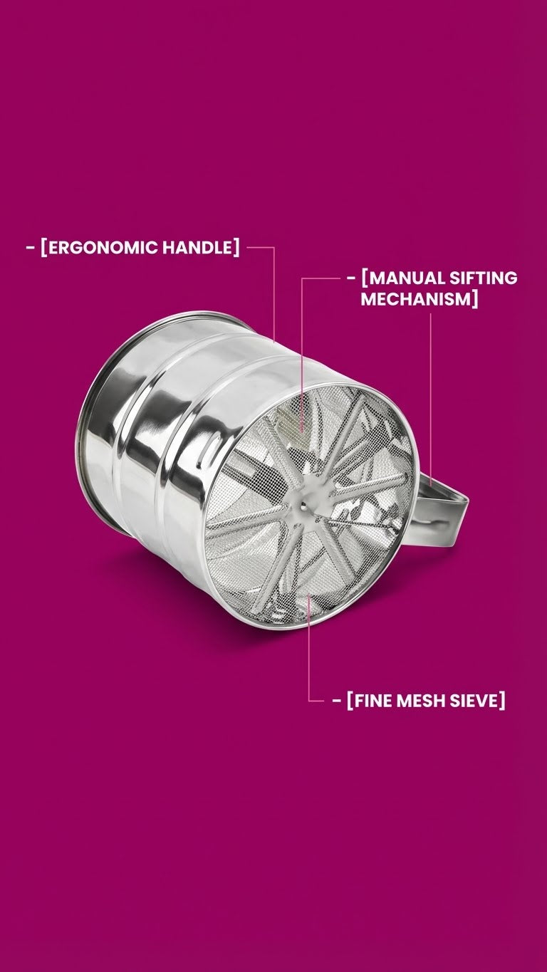 Stainless Steel Baking Flour Shifter